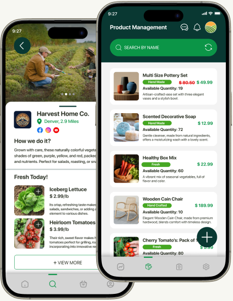 App screen left