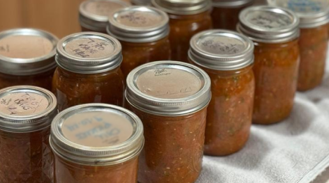 Jars on table